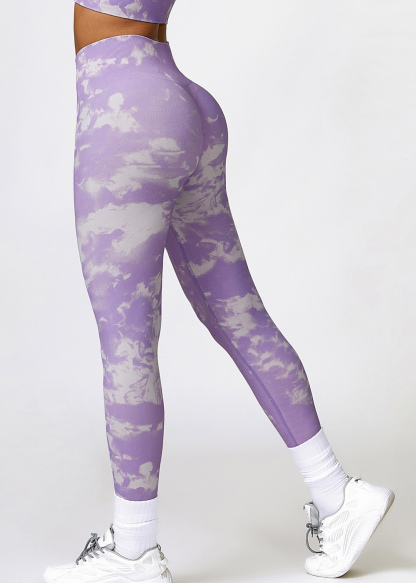 Custom Printed Seamless High Waist Yoga Pants Camouflage
