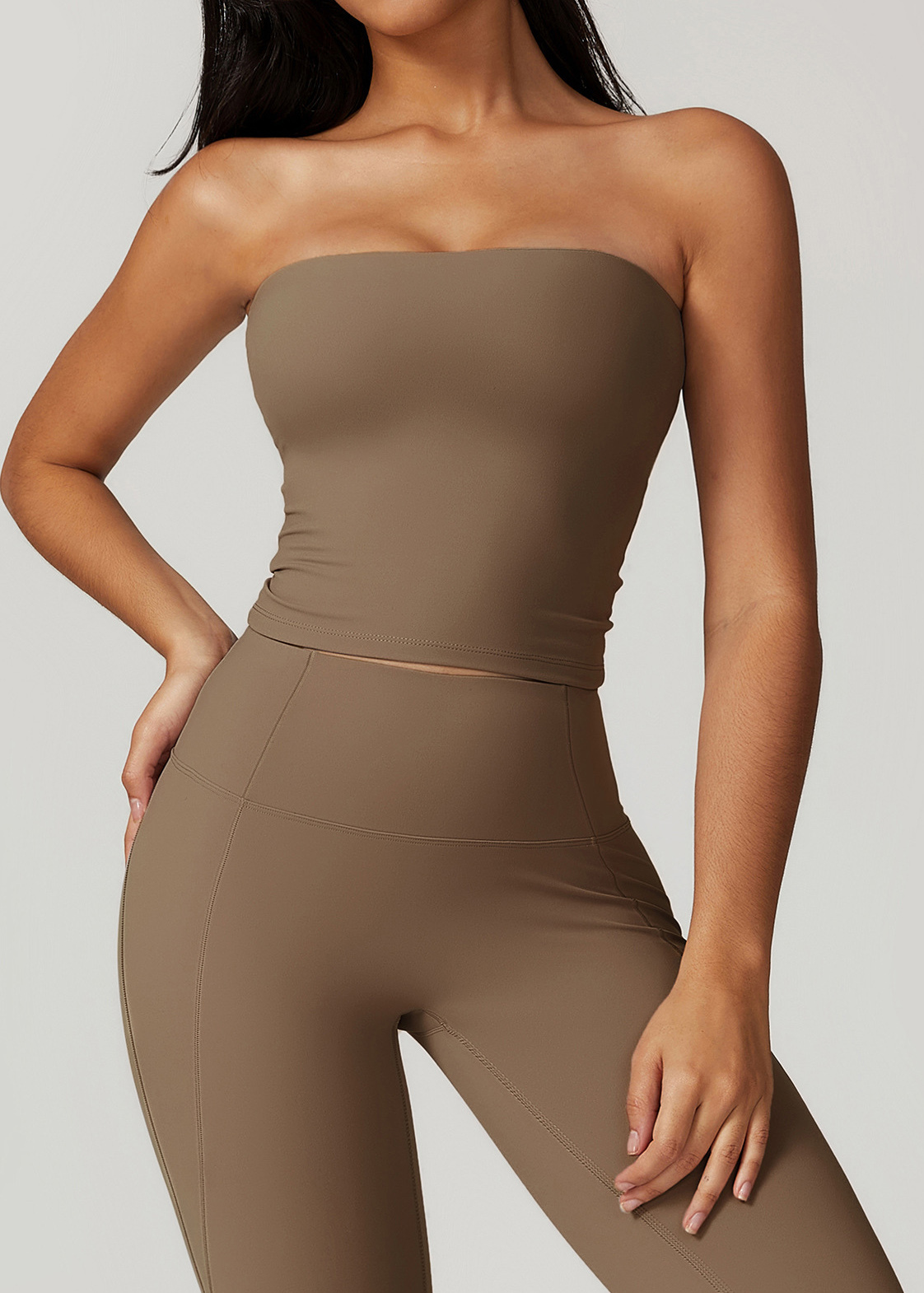 Customized Strapless Yoga Tank Top