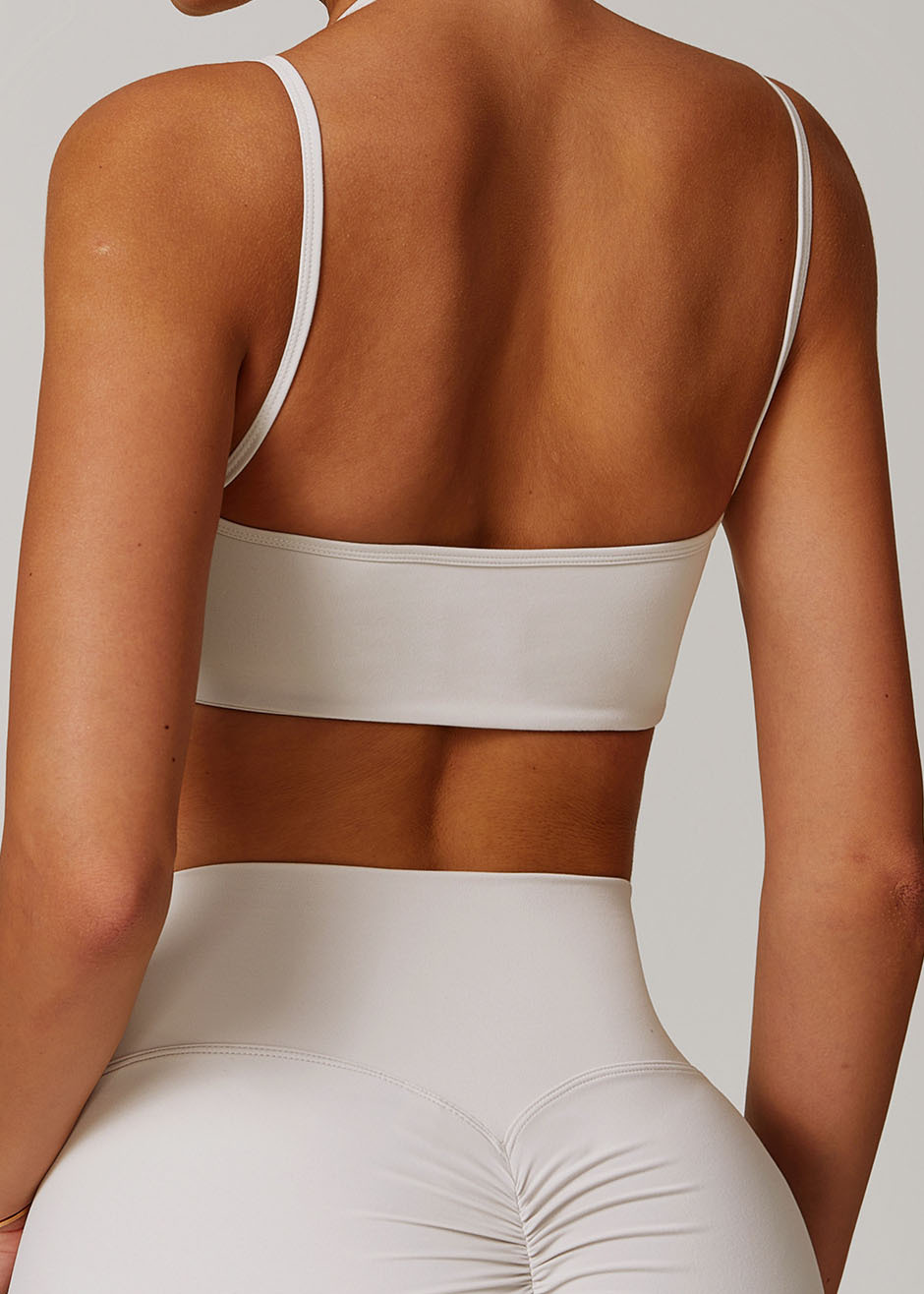 Customized Shoulder halter neck fitness running underwear