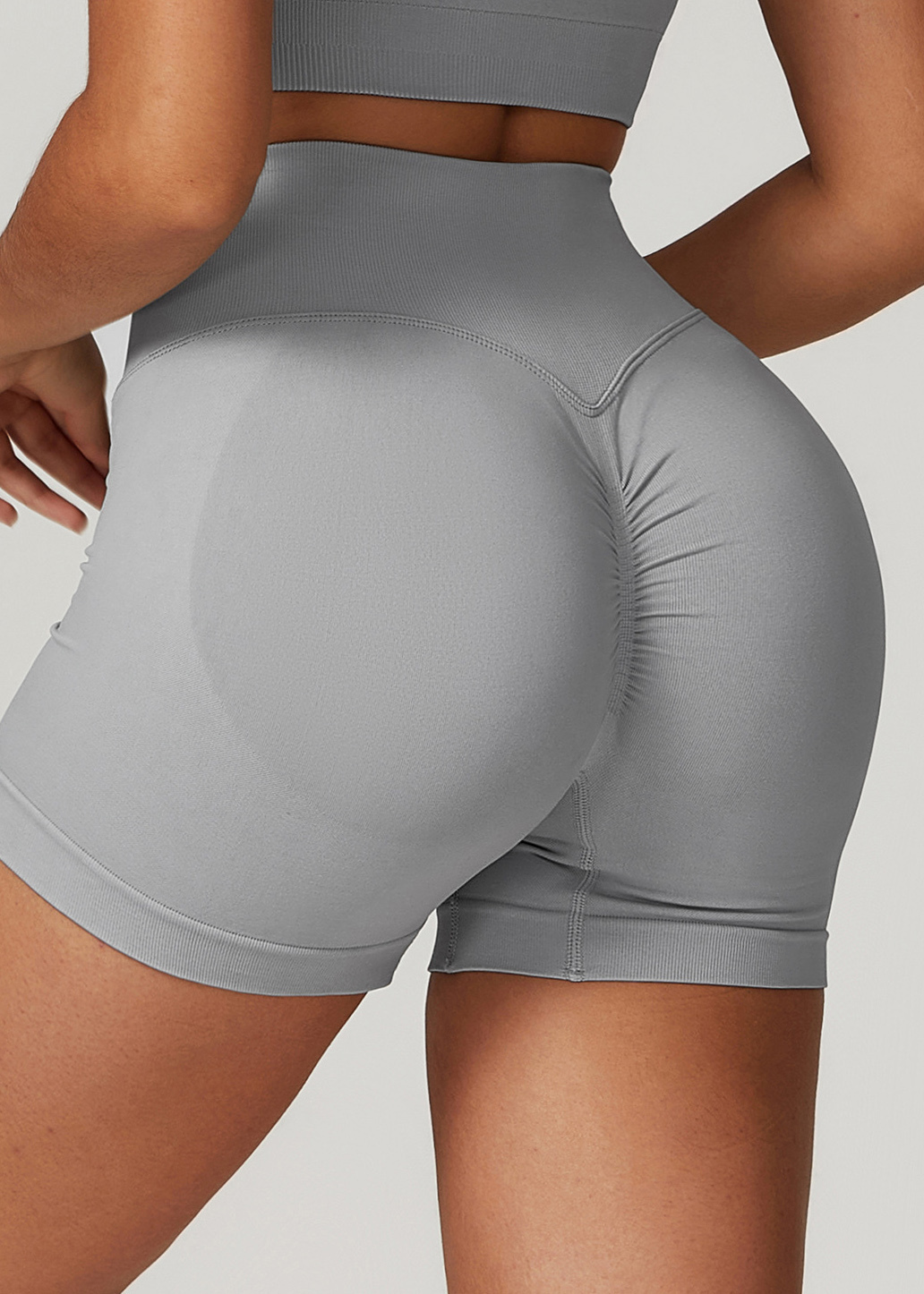 Customized Seamless High Waist Yoga Shorts