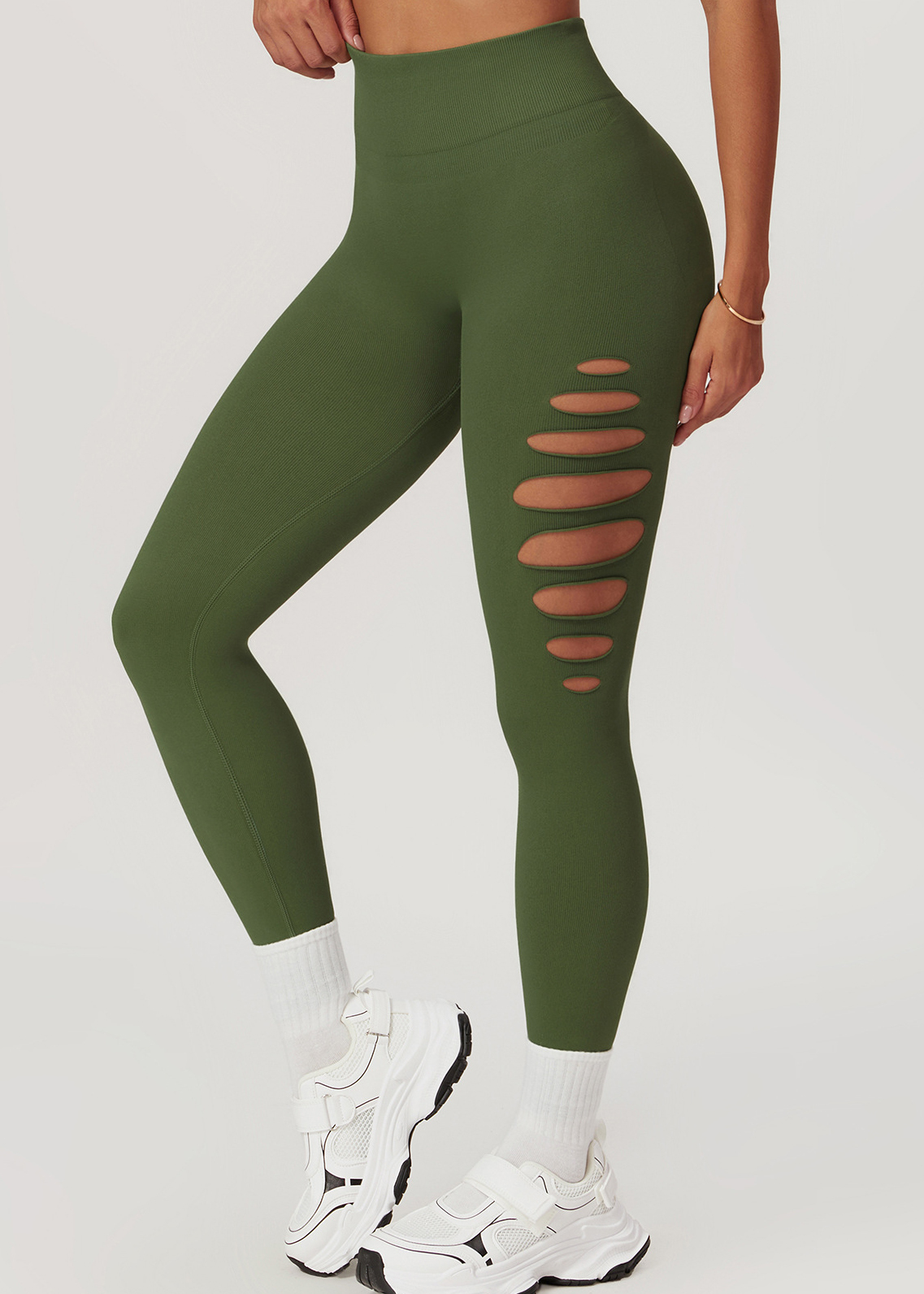 customized Cutout Seamless Skinny Yoga Pants