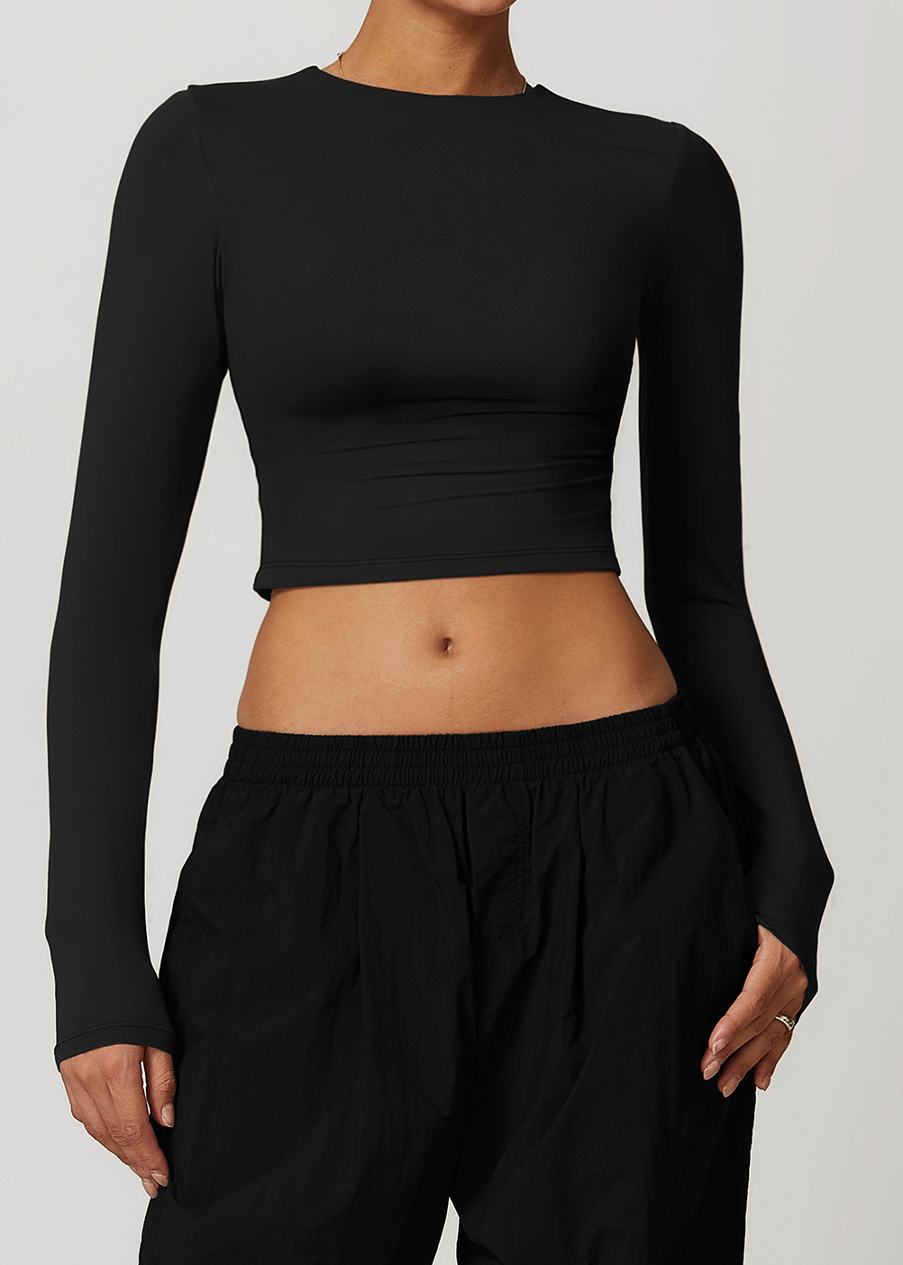 Customized Quick-drying brushed long-sleeved yoga suit