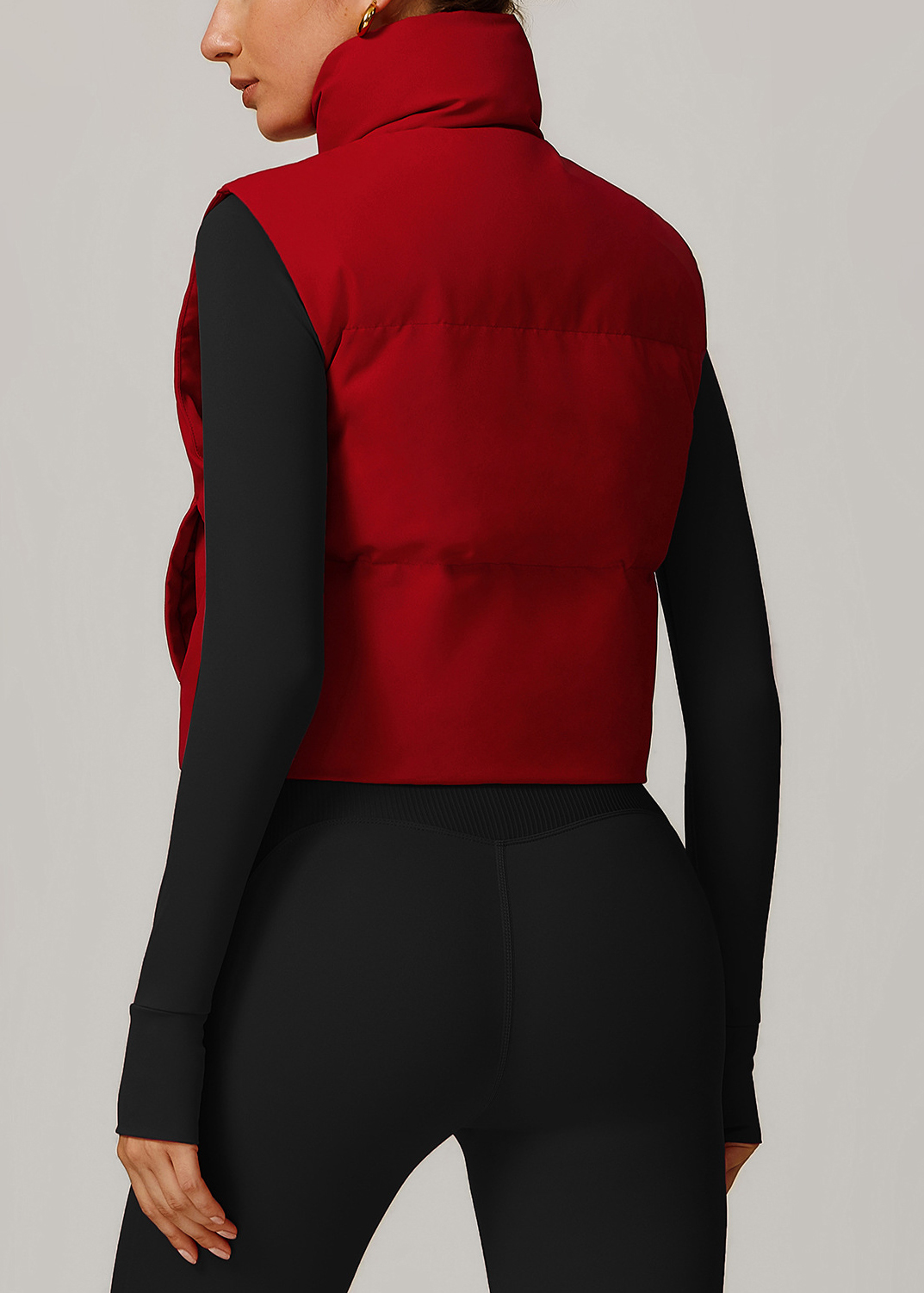 Customized White duck down jacket vest