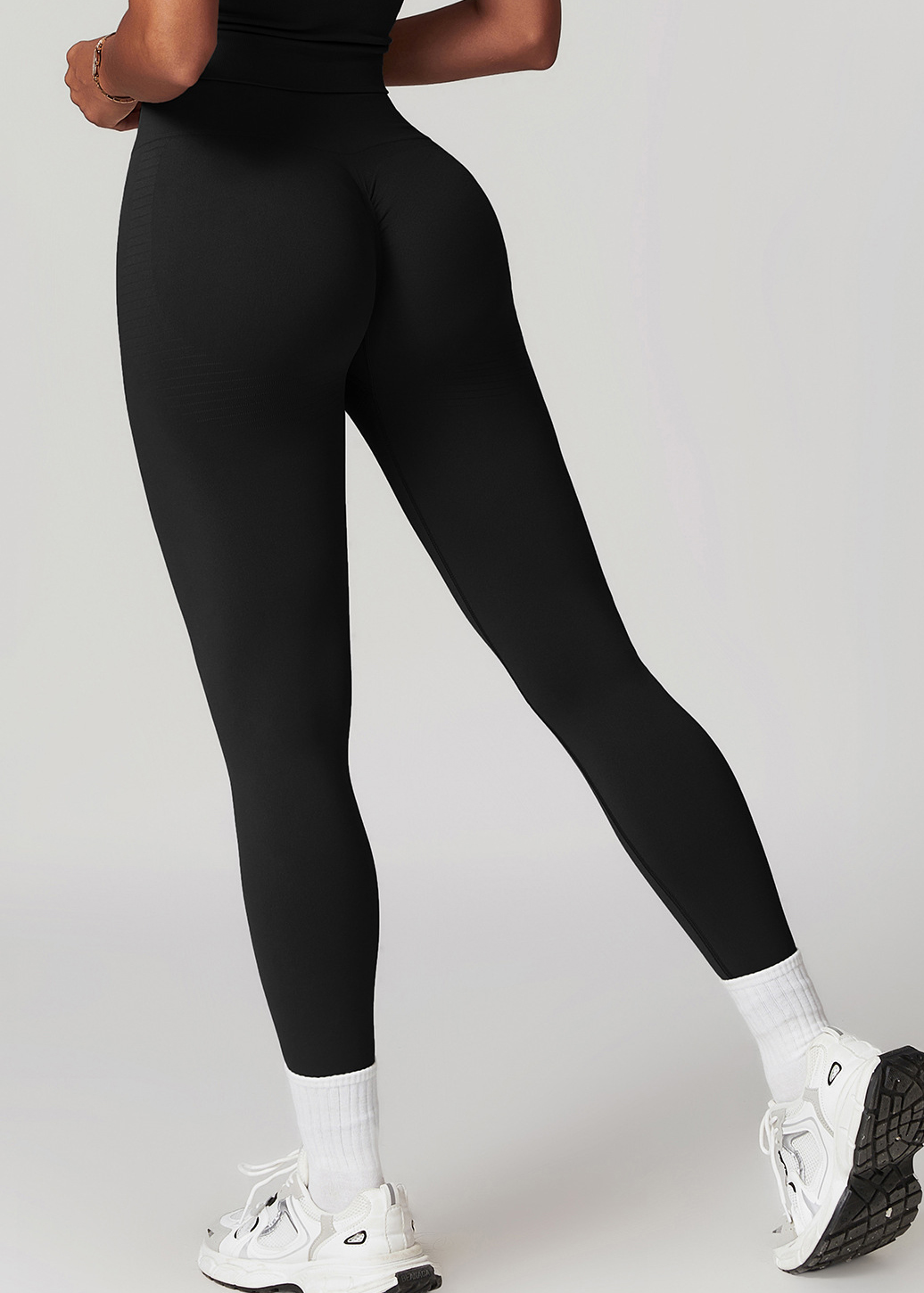 Customized Seamless Threaded Tummy Tuck Fitness Pants