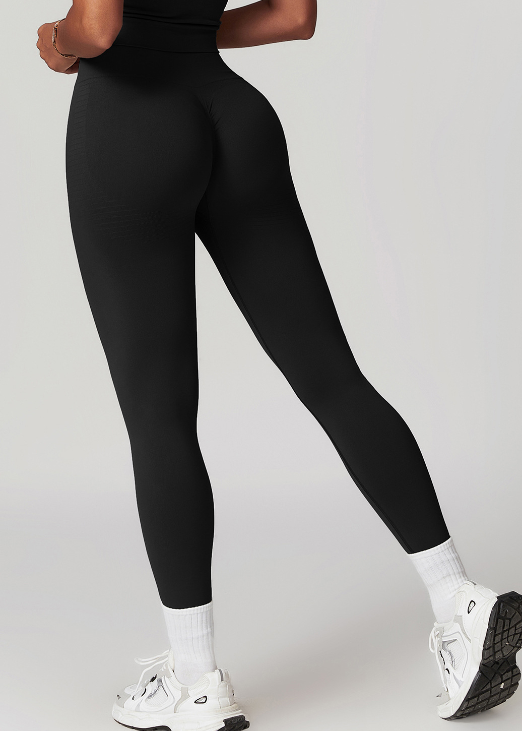 Customized Seamless Threaded Tummy Tuck Fitness Pants