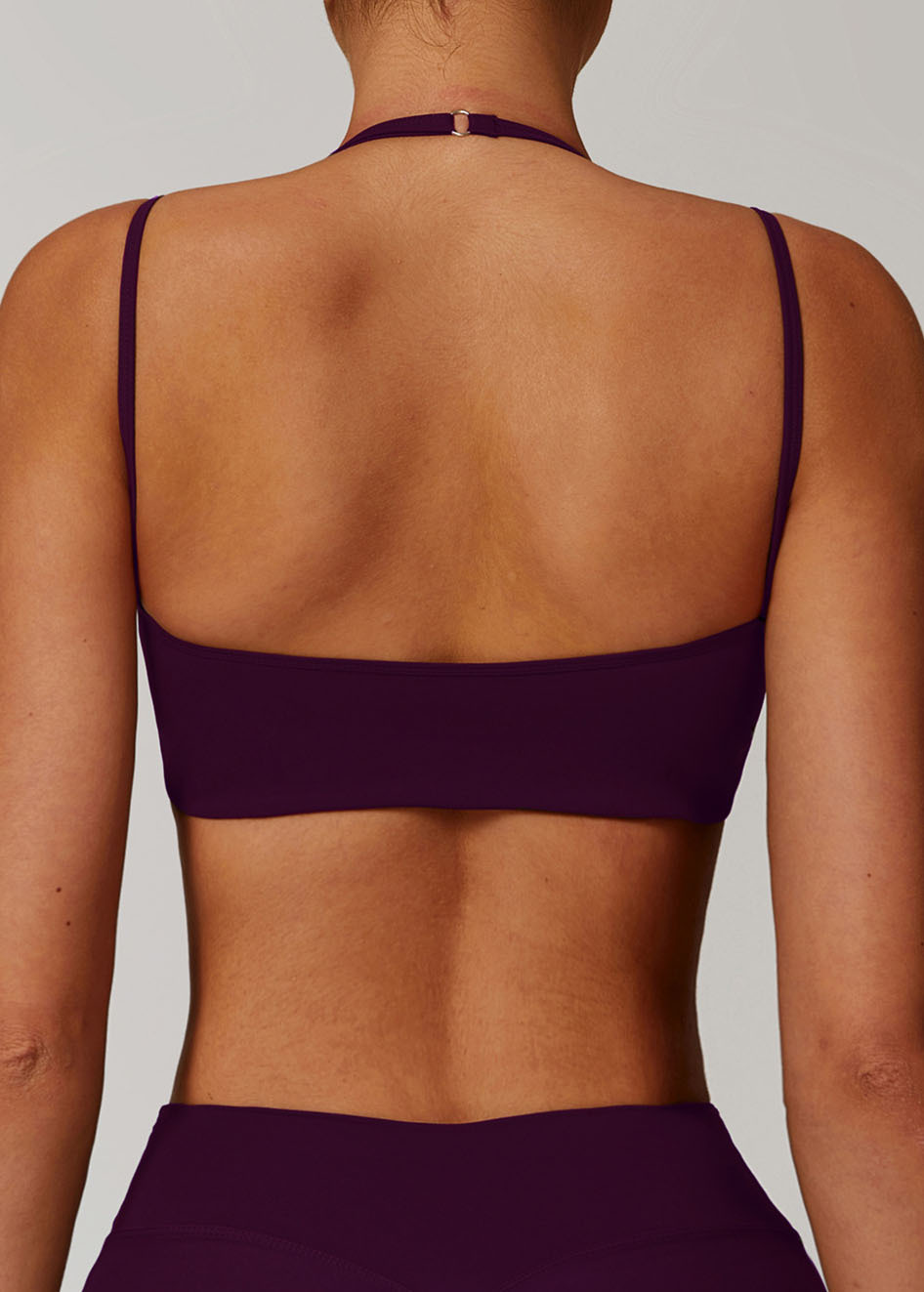 Customized Shoulder halter neck fitness running underwear