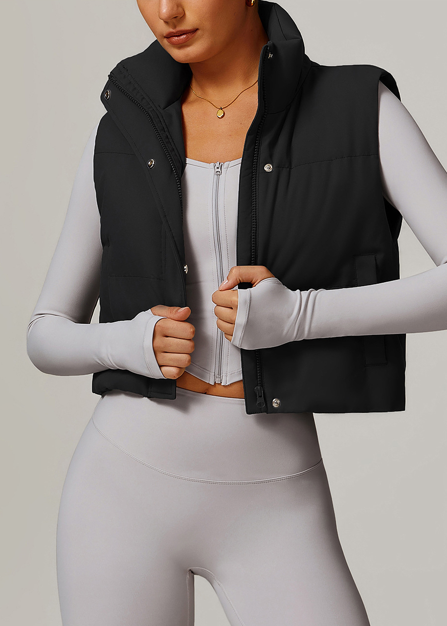 Customized White duck down jacket vest