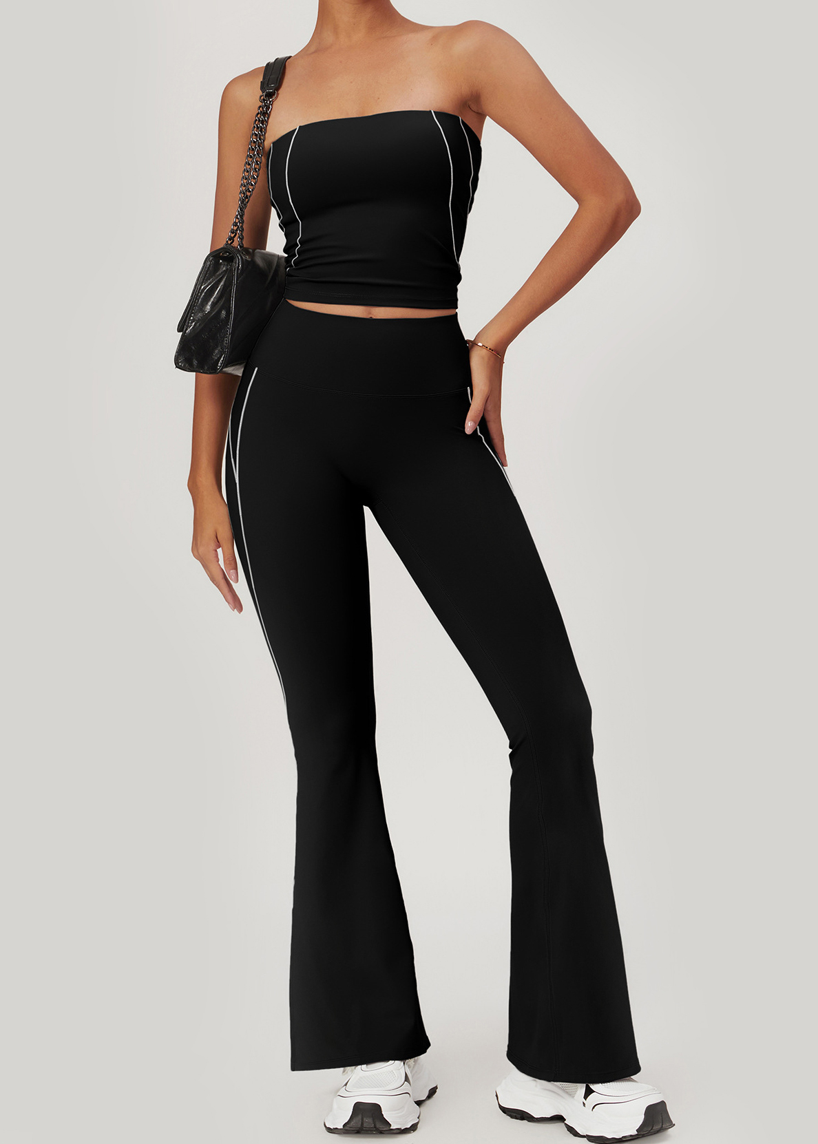 Customized Fitness wide leg flared pants