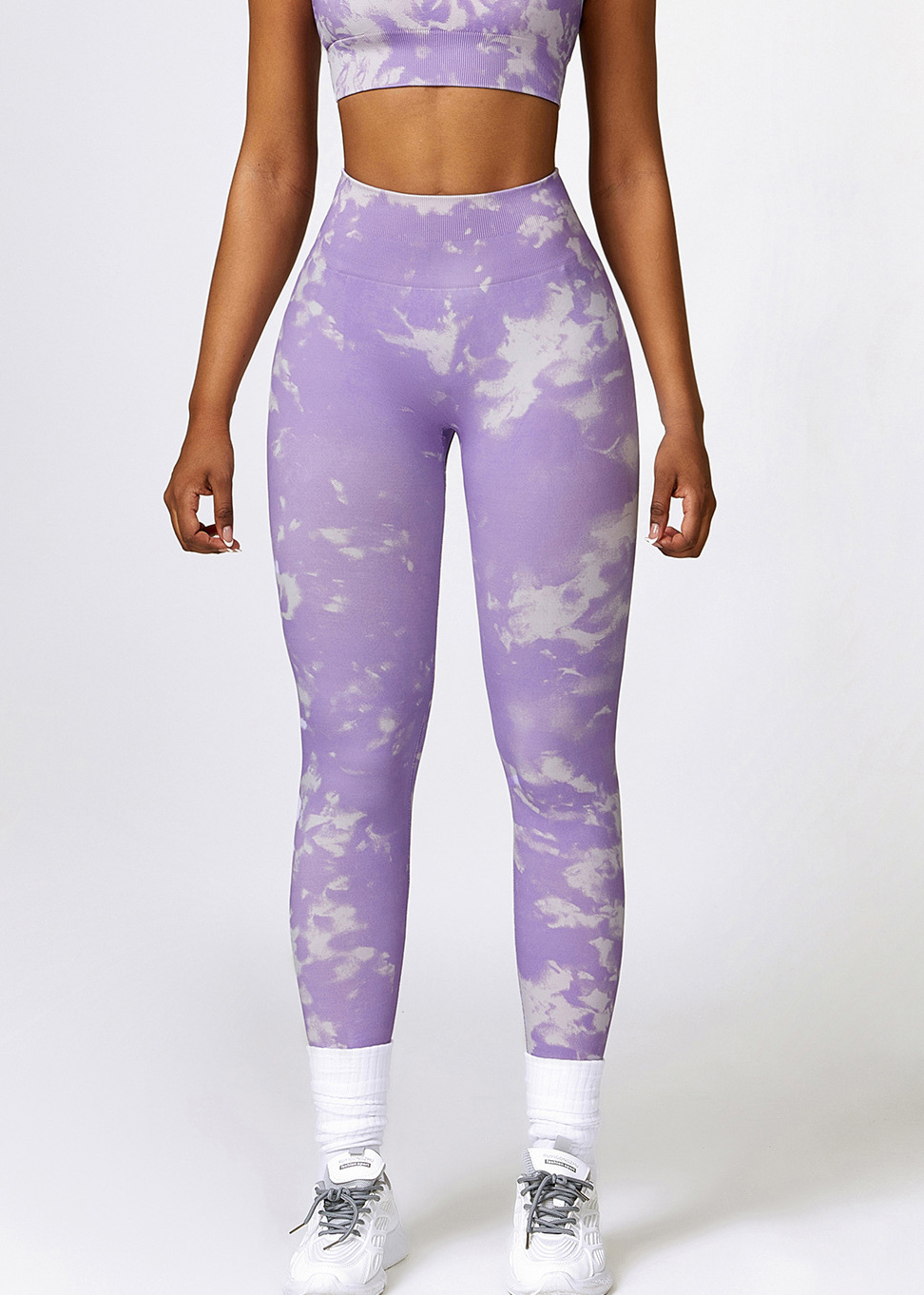 Custom Printed Seamless High Waist Yoga Pants Camouflage