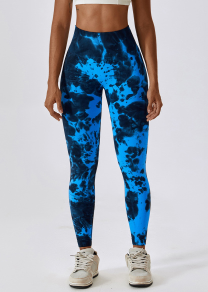 Customized Tie-Dye Seamless High Waist Yoga Pants