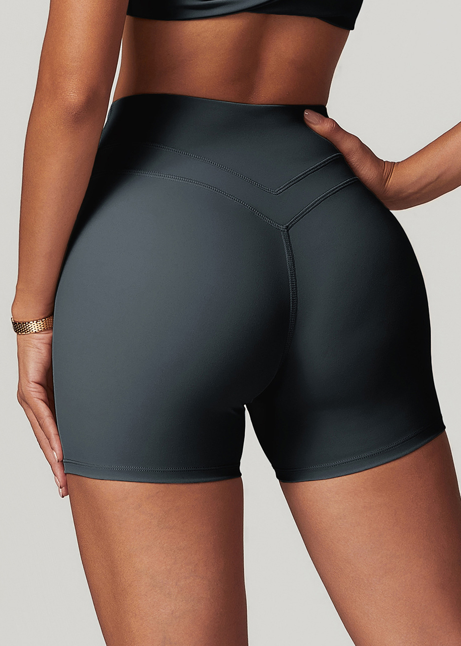 Customized Brushed Skinny Yoga Shorts
