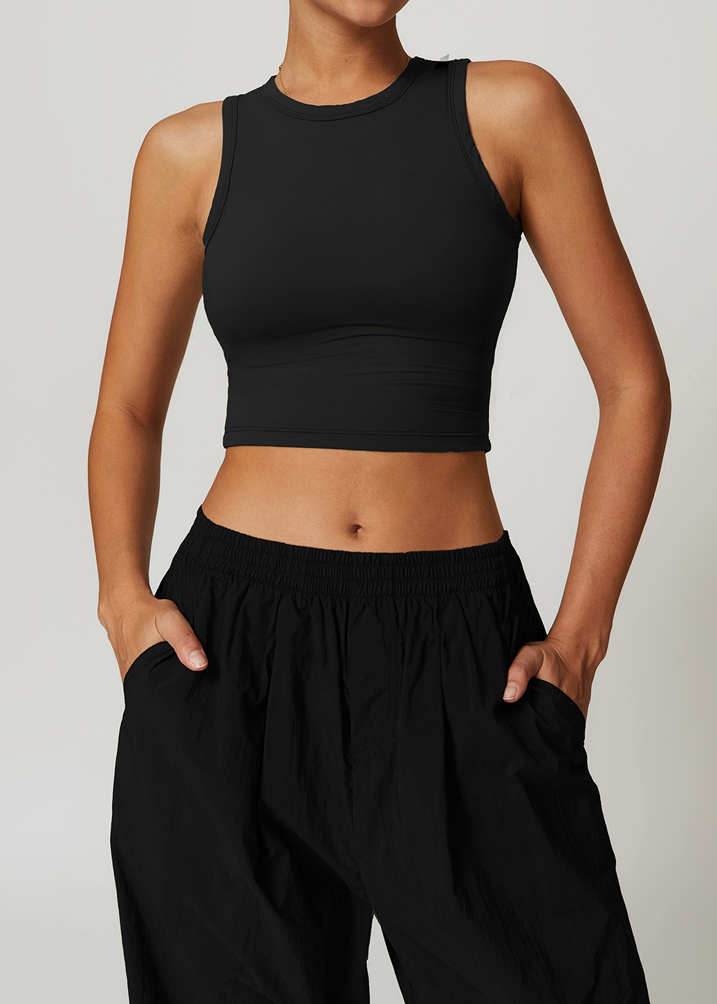 Customized Hollow back yoga vest for outer wear