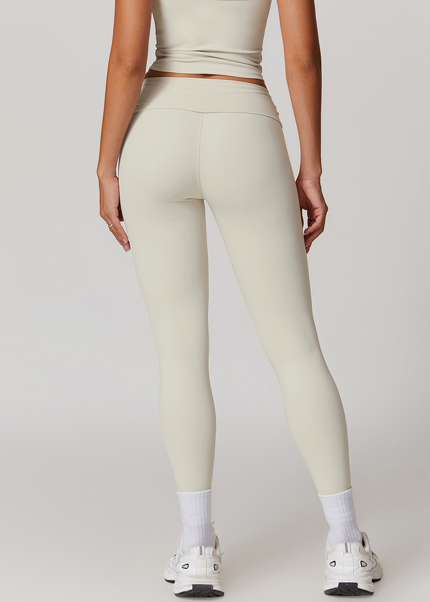 Customized Folded High Waist Fitness Pants