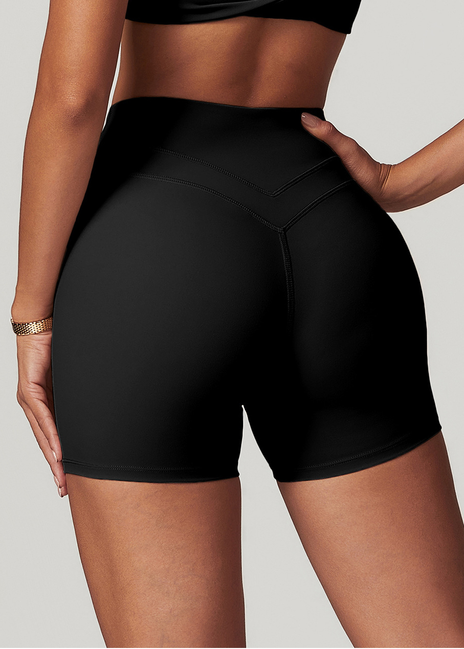 Customized Brushed Skinny Yoga Shorts