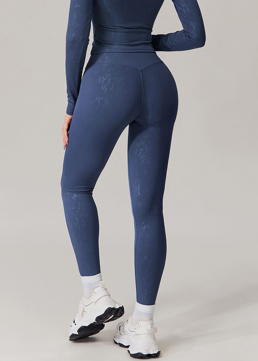 Customized High waist gold foil casual yoga pants