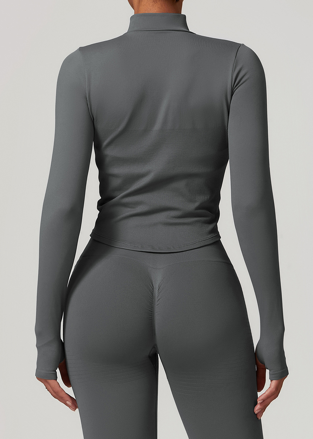 Customized Collar Zipper Long Sleeve Jacket