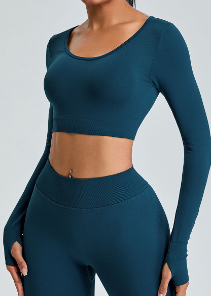 Customized Seamless long sleeve yoga wear