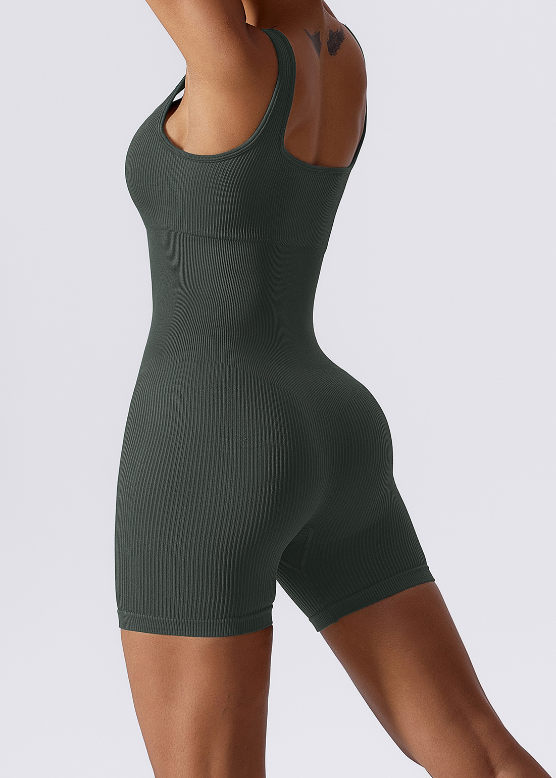 Customized high stretch one-piece tight jumpsuit