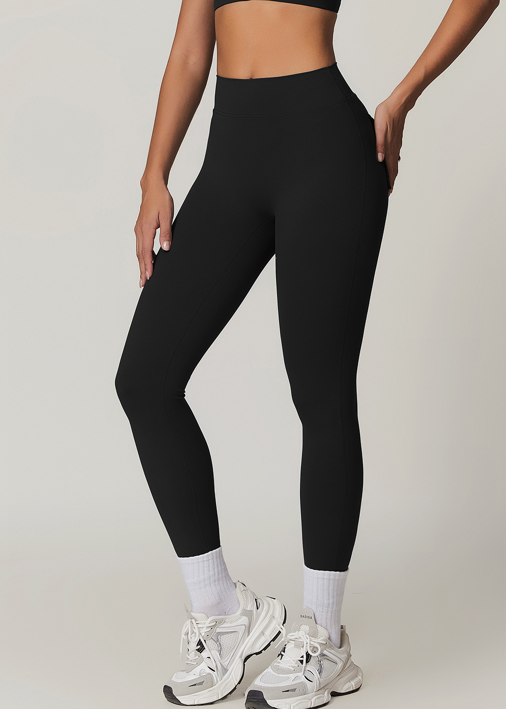 Customized Skinny High Waist Yoga Pants with Pockets