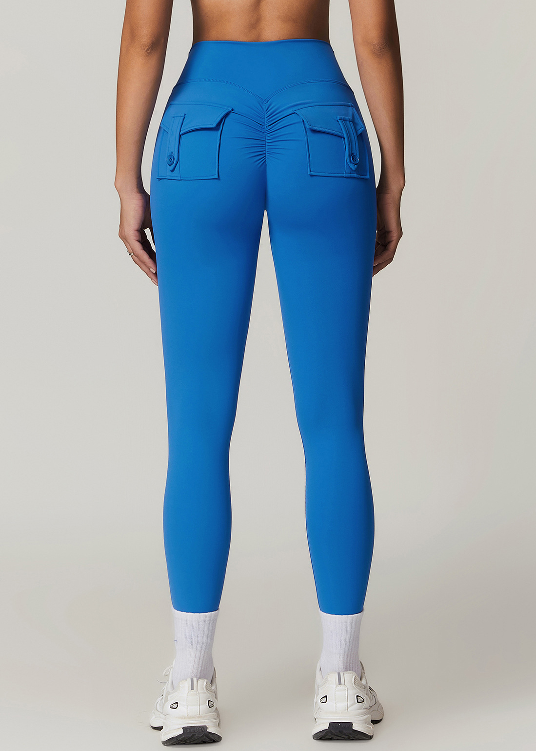 Customized Skinny High Waist Yoga Pants with Pockets