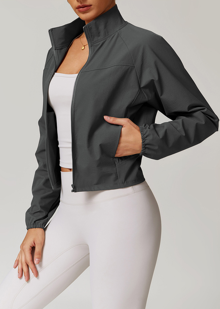 Customized Quick-drying stand collar sports jacket