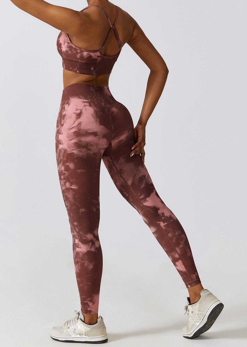 Custom Printed Seamless High Waist Yoga Pants Camouflage