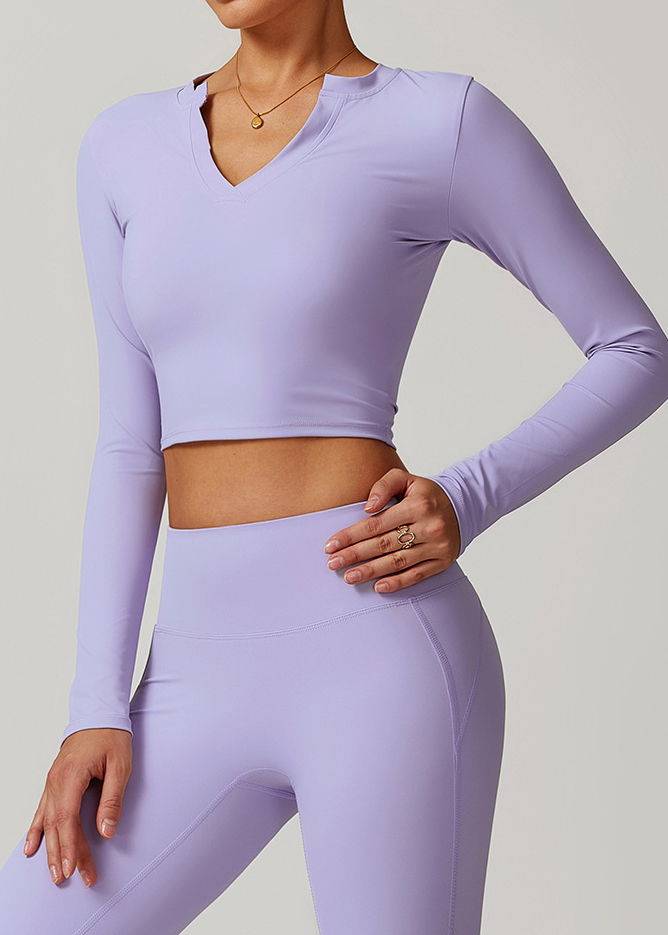 Customized Long-sleeved T-shirt Yoga Wear