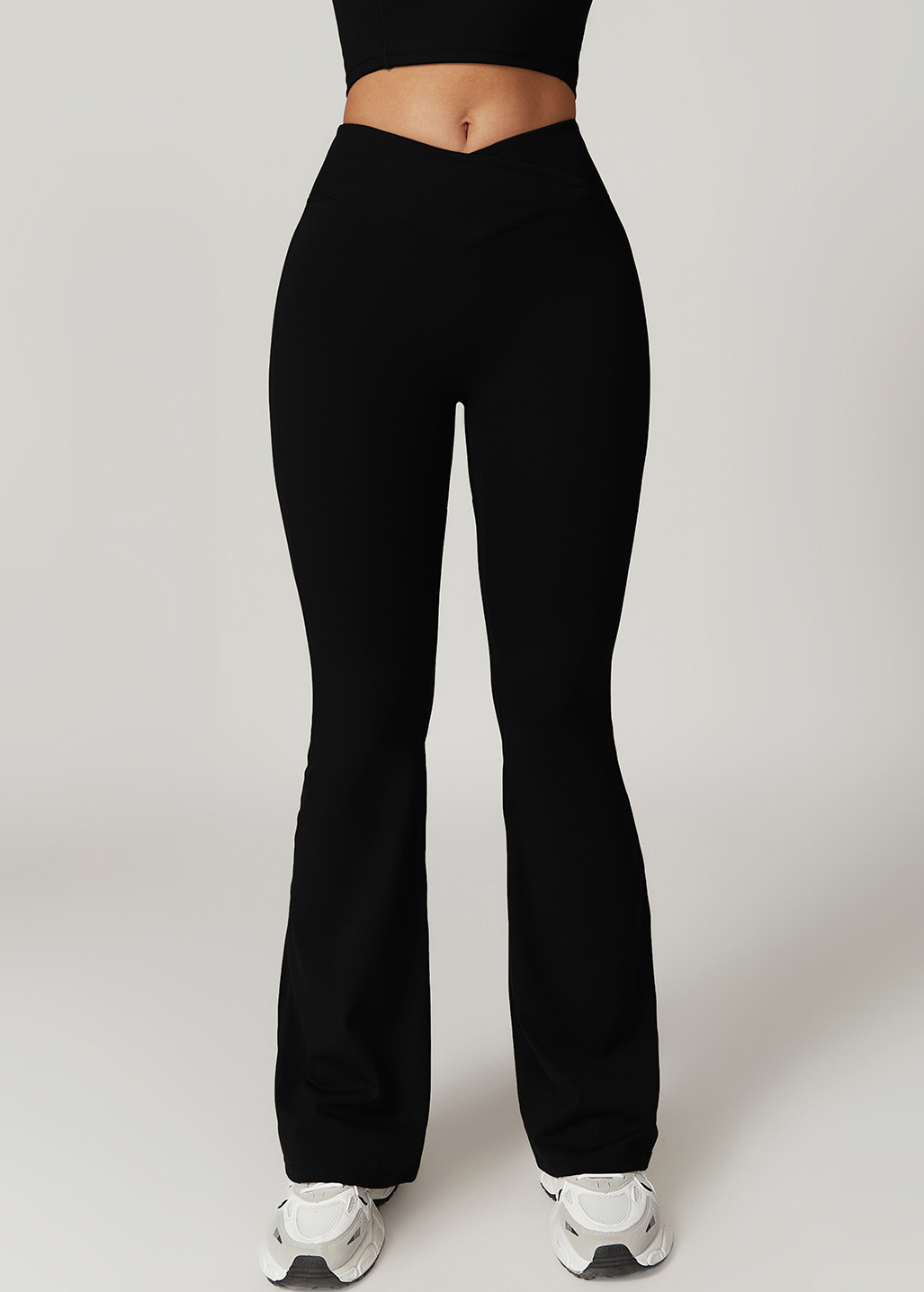 Customized Eco-friendly recycled fabricsFast drying and hip lifting yoga flare pants