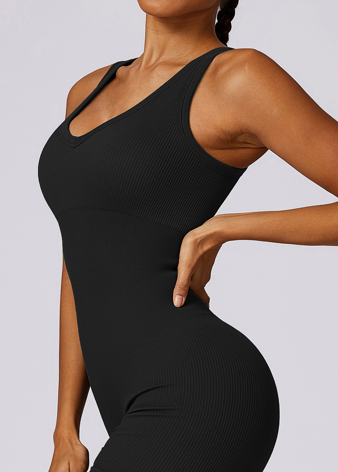 Customized Tummy Tuck Seamless Tight Yoga Bodysuit
