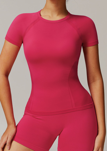 Customized Seamless short-sleeved T-shirt yoga wear