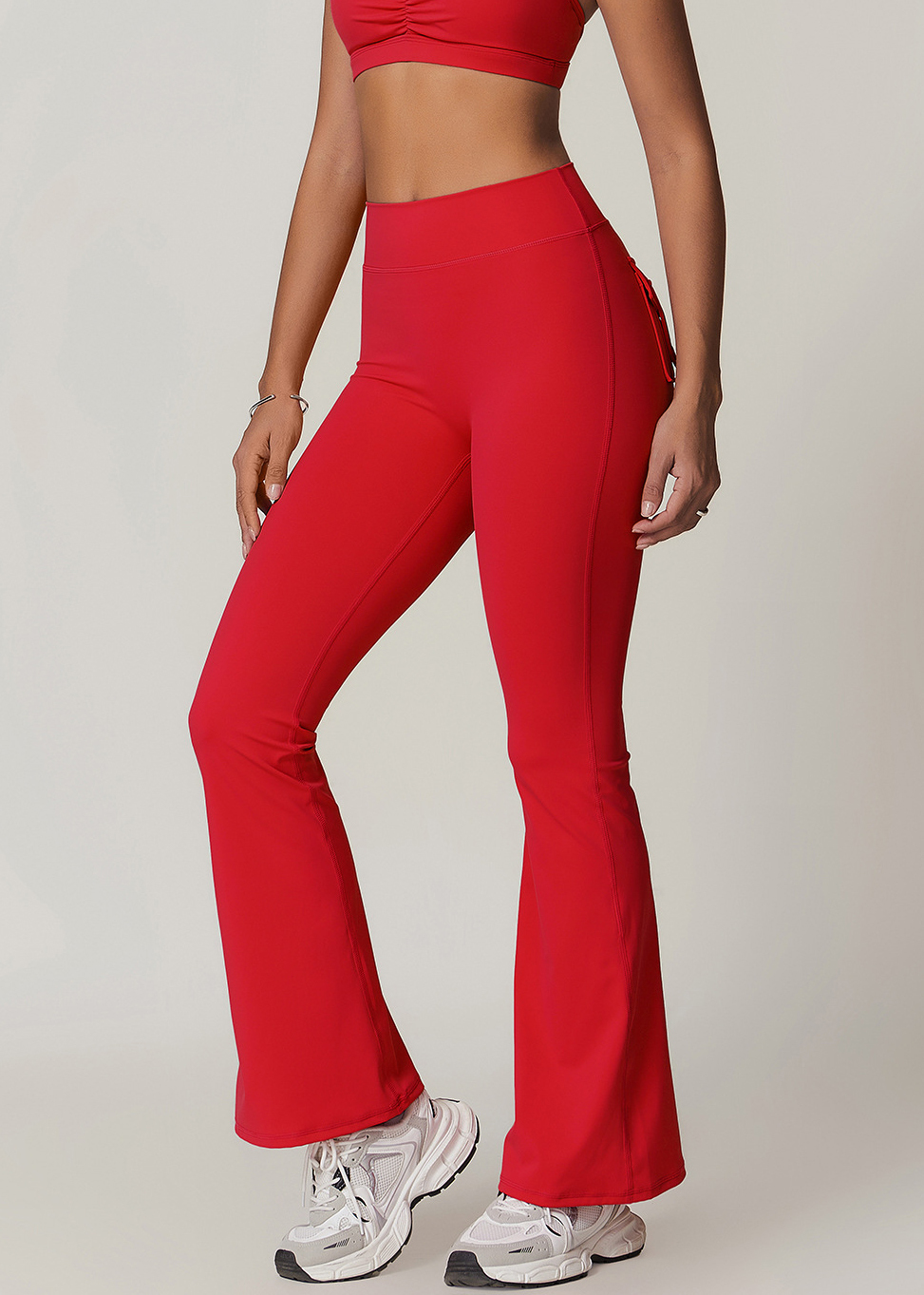 Customized Pocket Micro Slim Wide Leg Pants