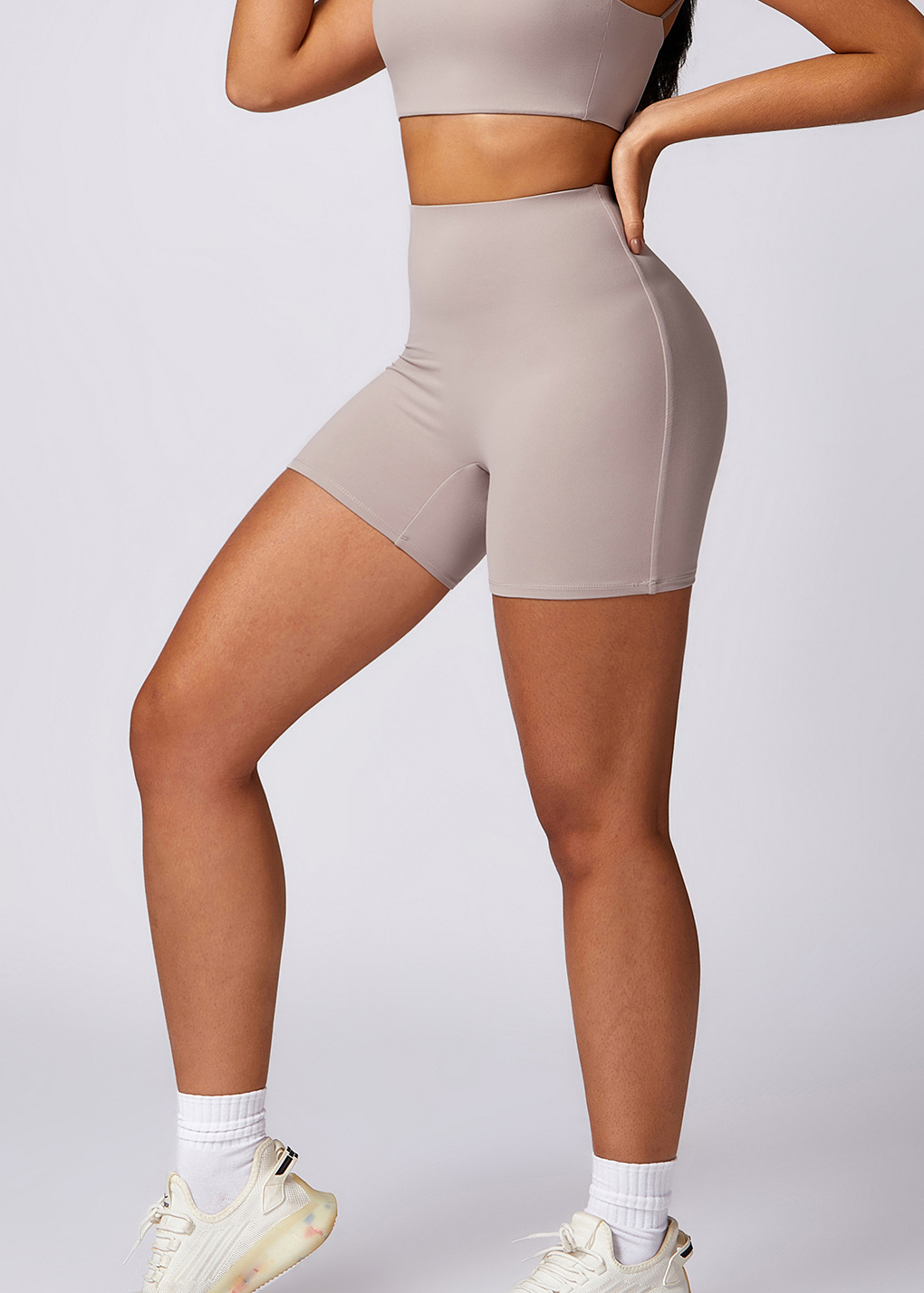 Customized Hip Lifting High Waist Yoga Shorts