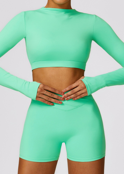 Customized Tight Long Sleeve Backless Yoga Wear