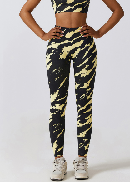Custom Printed Seamless High Waist Yoga Pants Camouflage