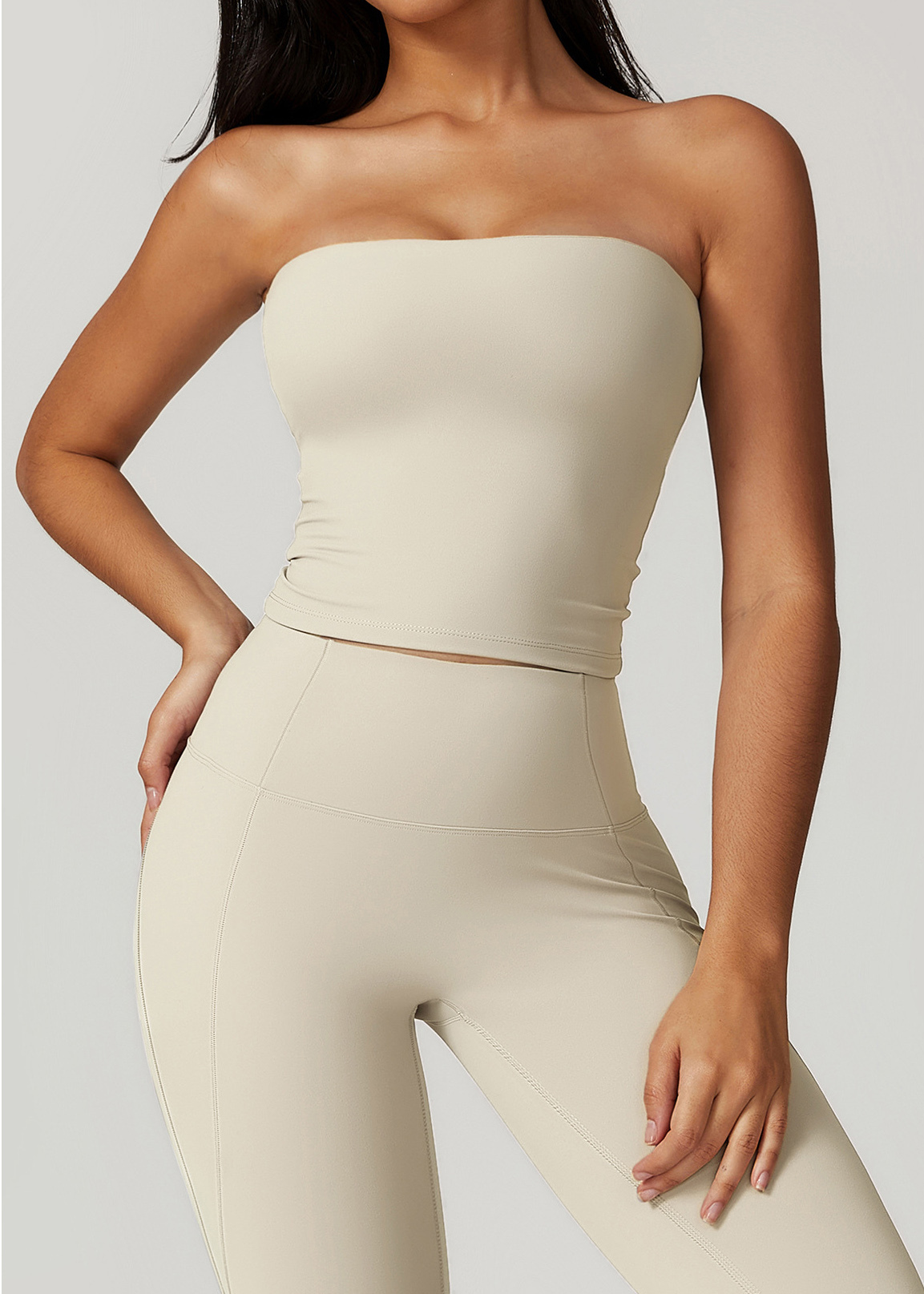 Customized Strapless Yoga Tank Top