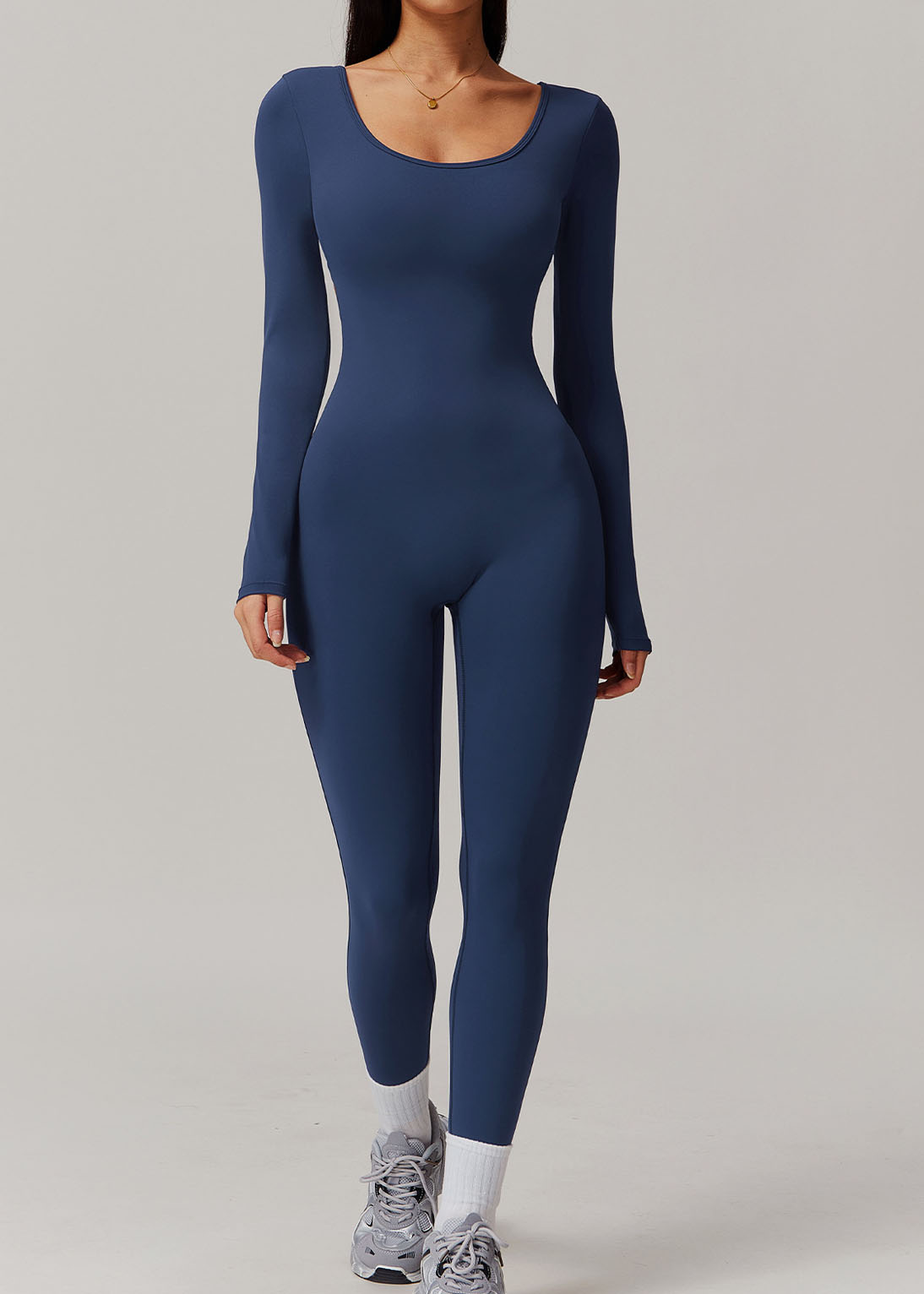 Customized Long Sleeve Yoga Bodysuit