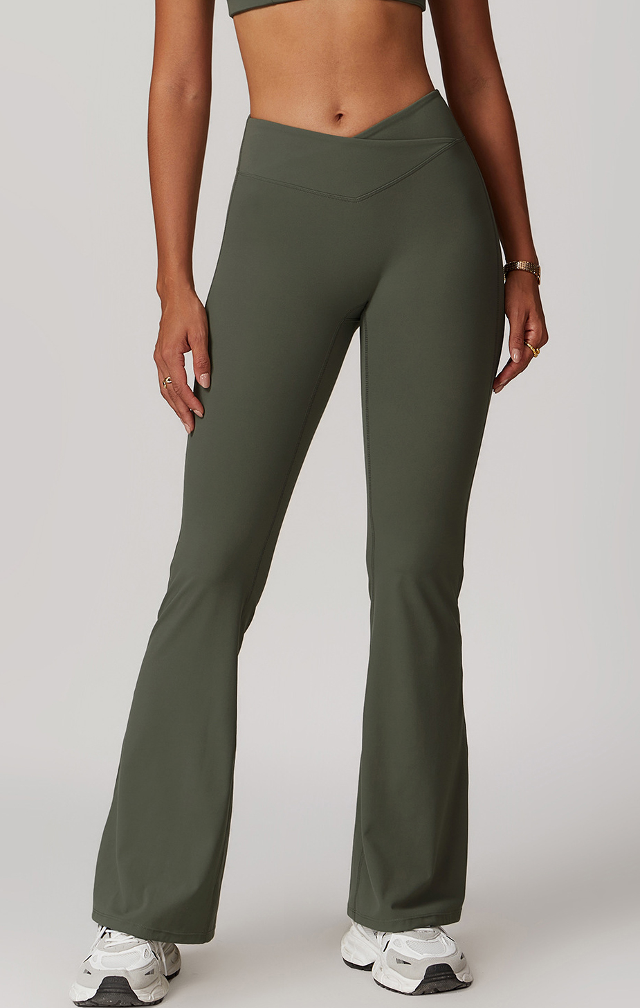 Customized  cross high waist yoga pants