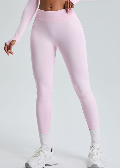 Customized High-rise seamless hip-lifting sports pants