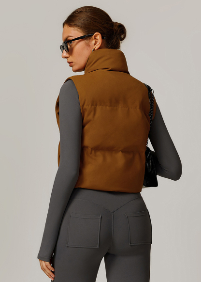 Customized White duck down jacket vest