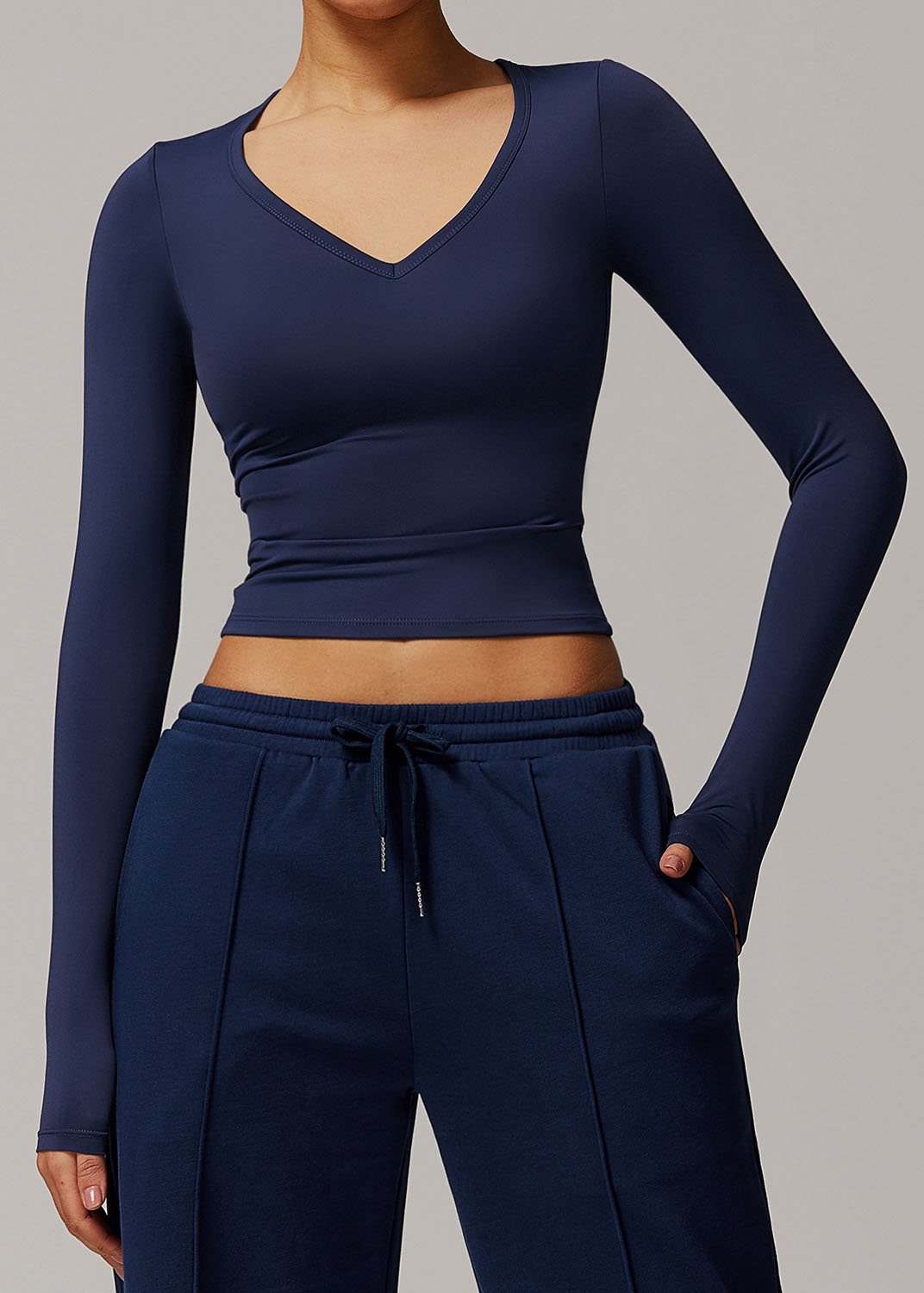 Customized Quick-drying brushed tight yoga long sleeves