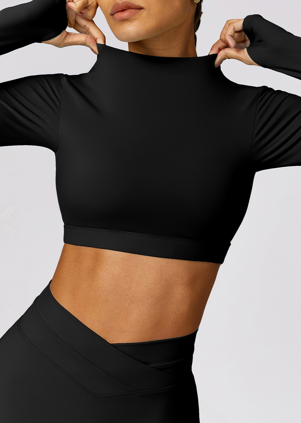 Customized Tight Long Sleeve Backless Yoga Wear