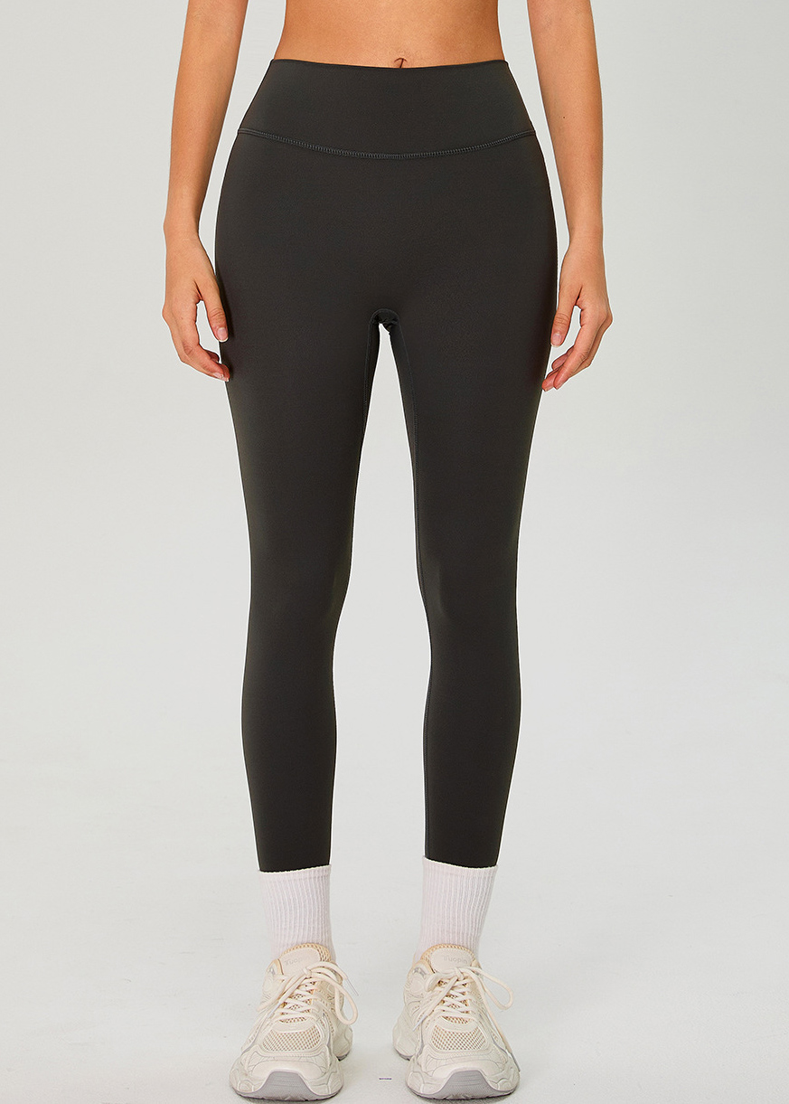 Custom double-sided brushed nylon athletic leggings