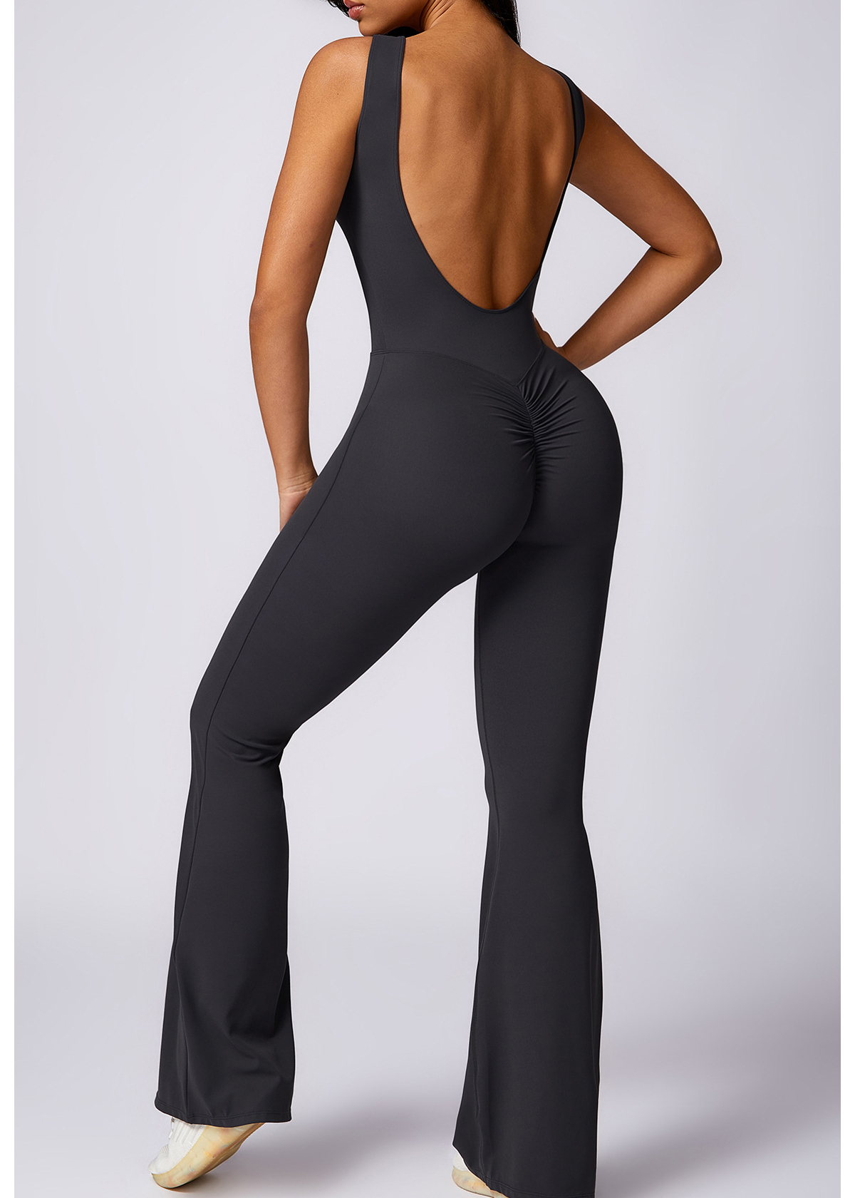 Customized Yoga Jumpsuit Casual Micro Flare Pants