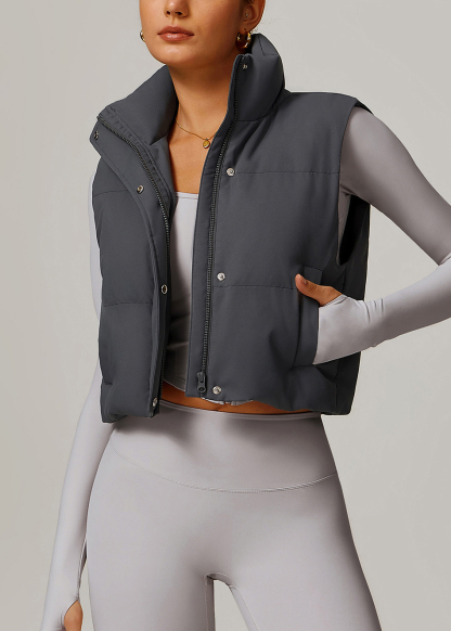 Customized White duck down jacket vest