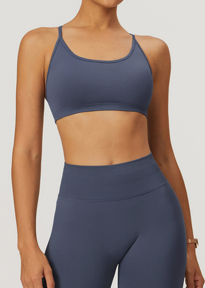 Customized Seamless Cross Back Yoga Bra