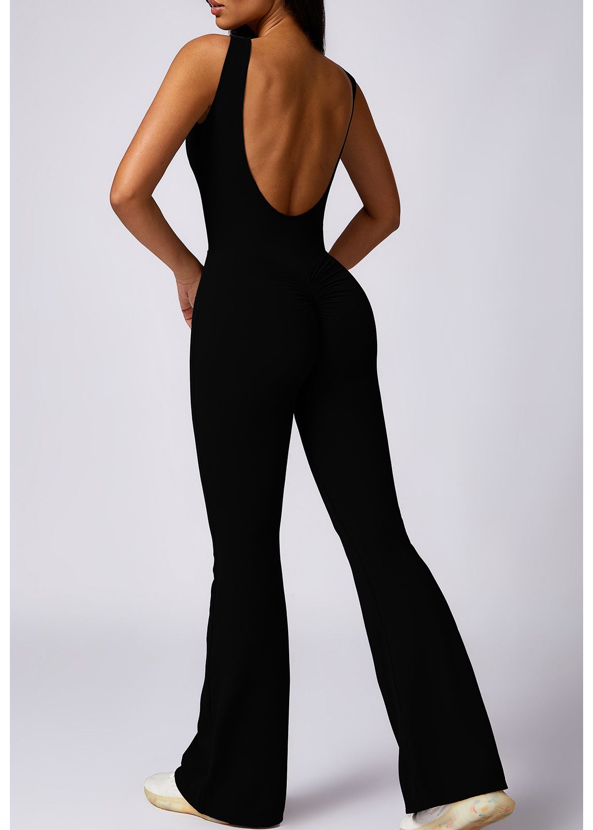 Customized Yoga Jumpsuit Casual Micro Flare Pants