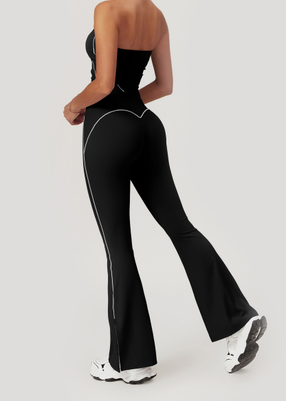 Customized Fitness wide leg flared pants