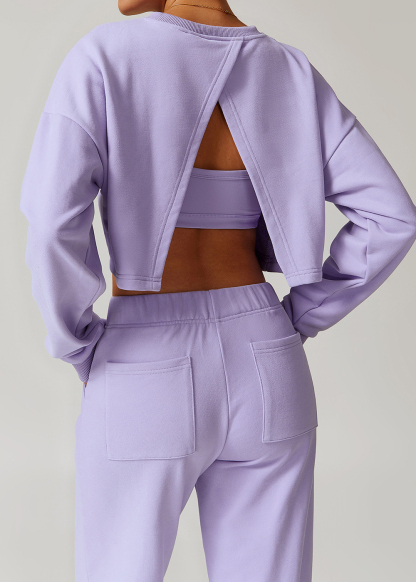 Customized autumn and winter round neck sports sweatshirt