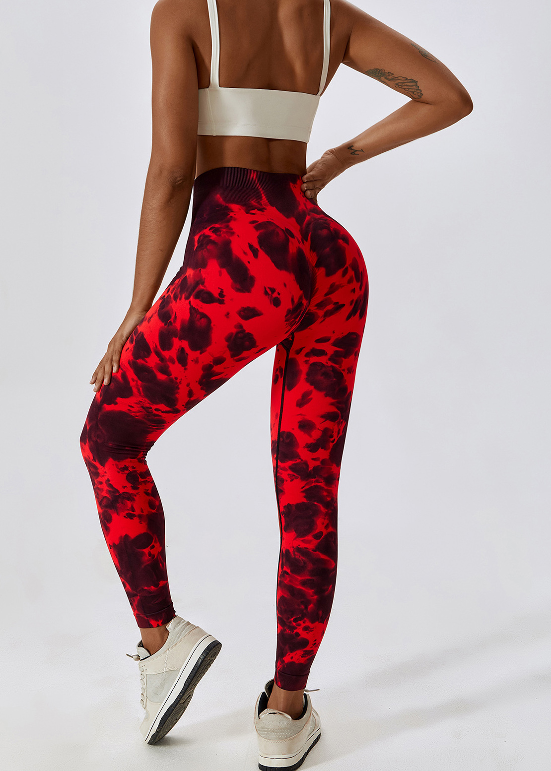 Customized Tie-Dye Seamless High Waist Yoga Pants