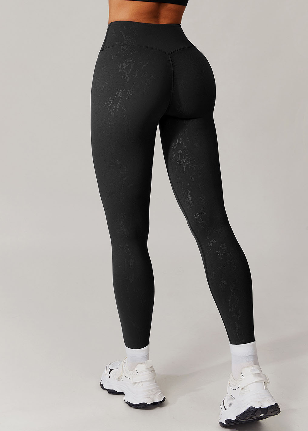 Customized High waist gold foil casual yoga pants